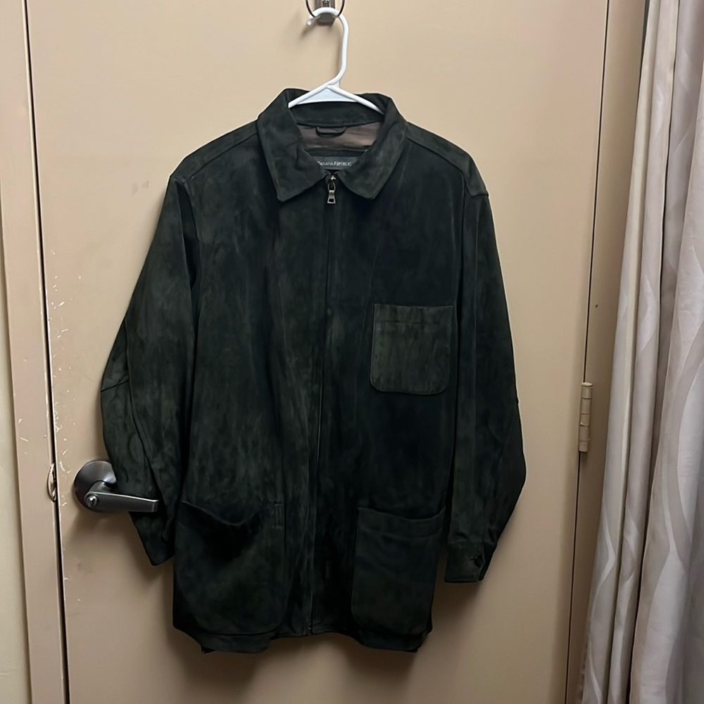 Banana republic genuine suede jacket